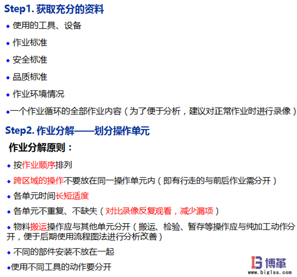 標準作業(yè)要領(lǐng)書的制作步驟 標準作業(yè)要領(lǐng)書的制作步驟